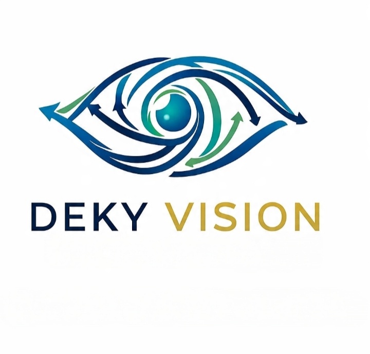 Logo DEKY VISION em fundo branco